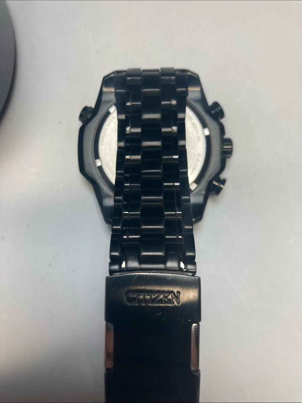 Citizen eco drive E820-S078423, Black Stainless Steel Multi-Function watch